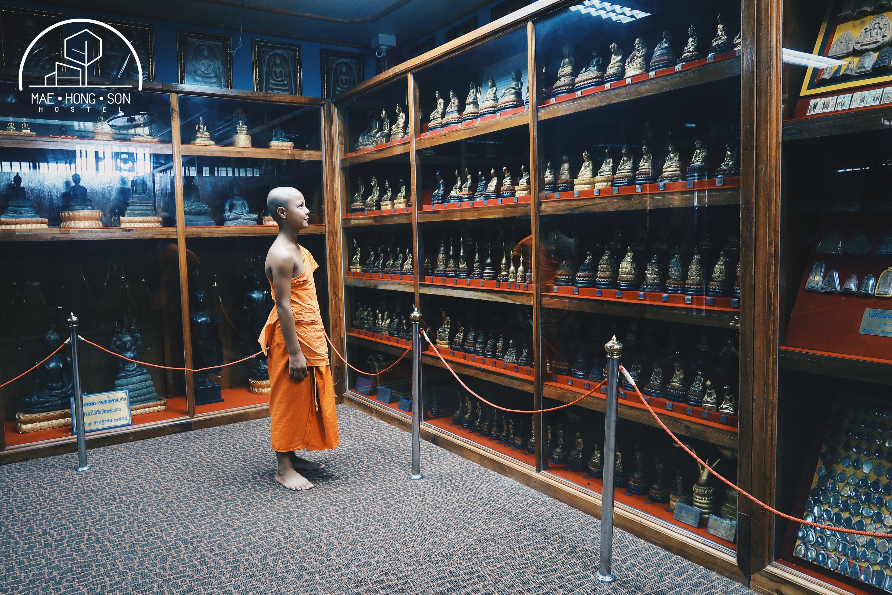 Wat Phra Non Museum mit Antiquitäten
